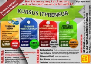 KURSUS-ITPRENEUR - Desain Grafis, Web/Blog, Internet Marketing, Toko Online