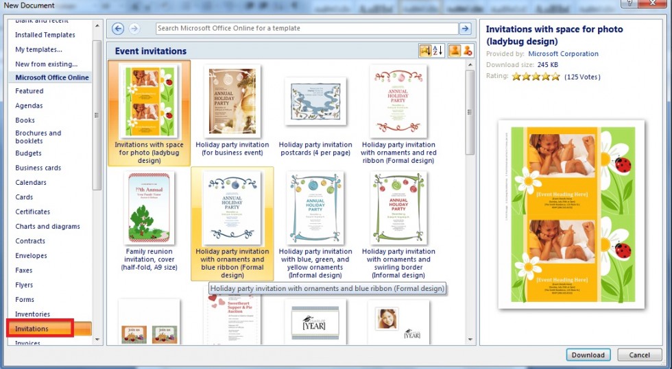 Tutorial Membuat Brosur, Undangan, Kalender, Amplop di Ms