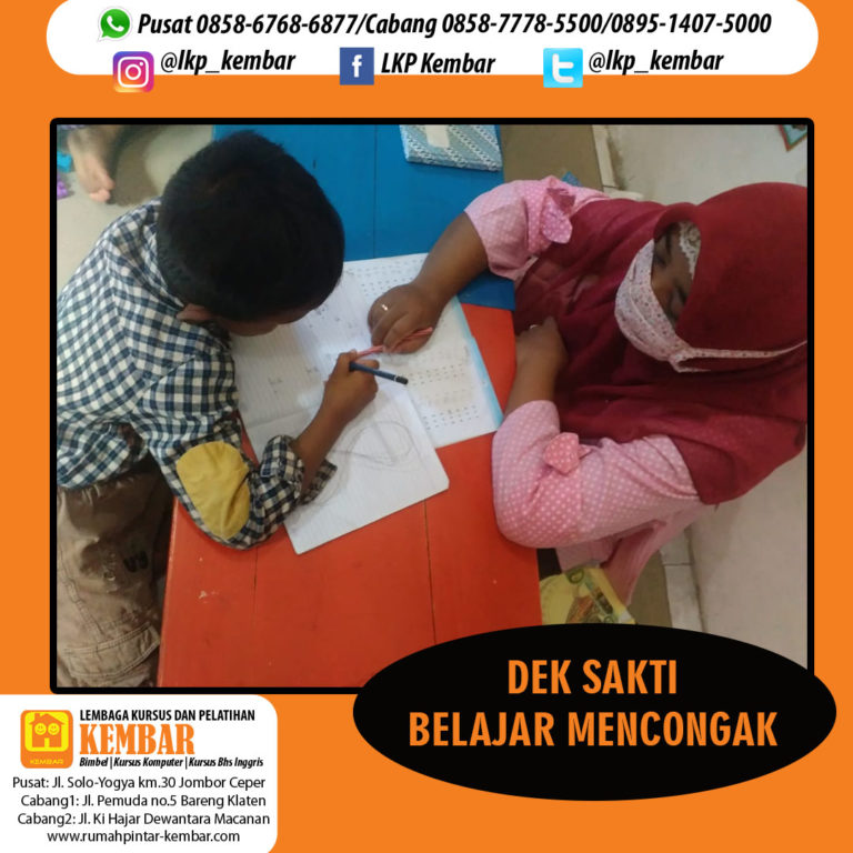 BELAJAR MENCONGAK Kursus Komputer, Kursus Bahasa Inggris