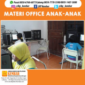 Read more about the article MATERI OFFICE ANAK-ANAK