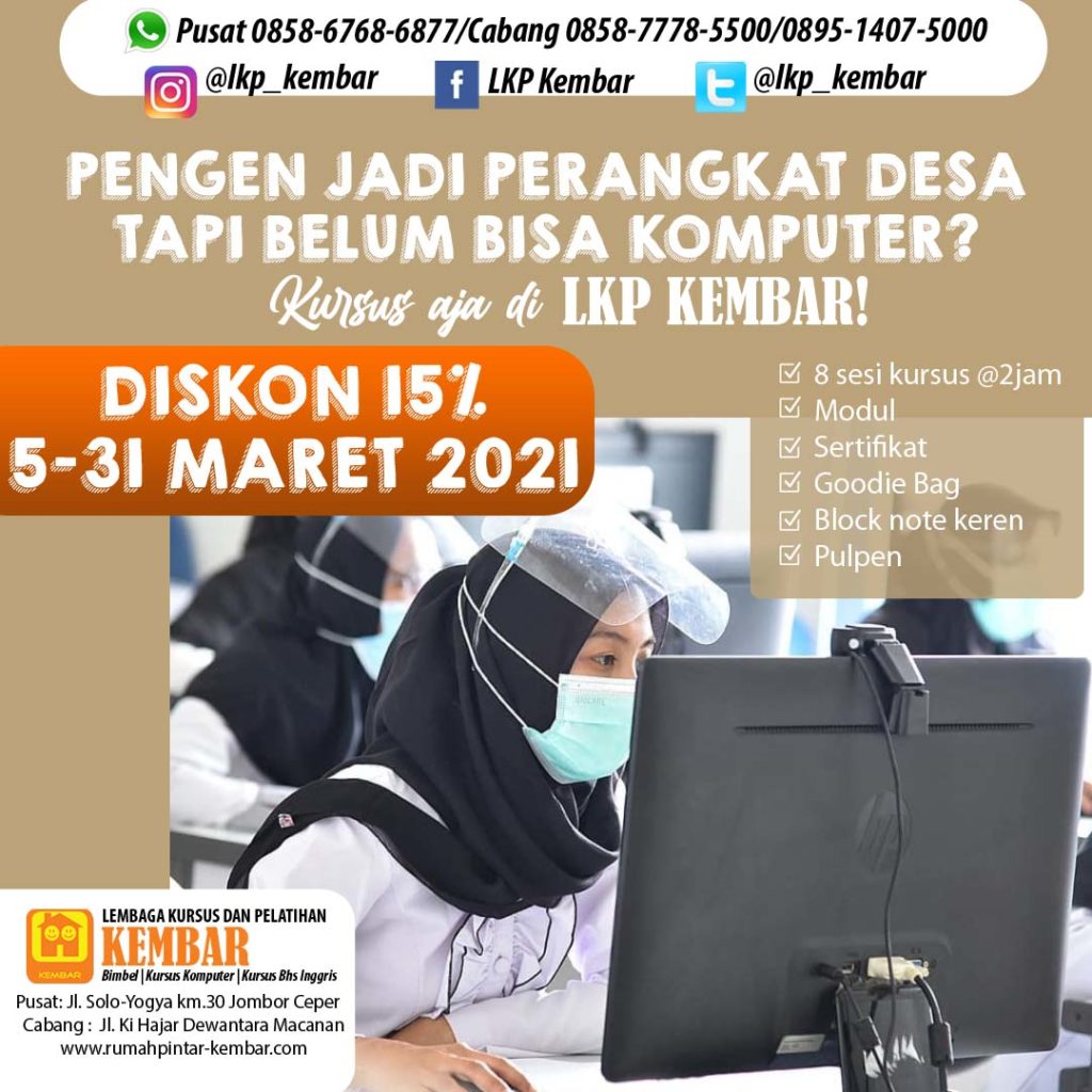 PROMO OFFICE 2021 - kursus komputer perangkat desa