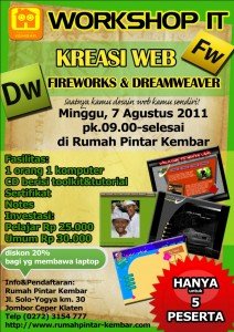 workshop IT Klaten - Web Dreamweaver & Fireworks