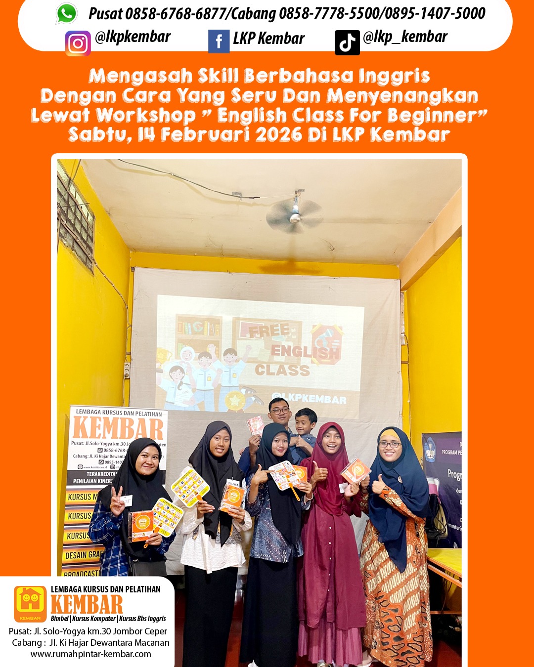 workshop “English Class For Beginner”